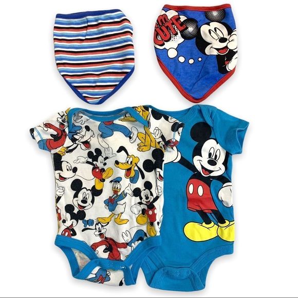 Disney Matching Sets Disneybaby3 Month Mickey Mouse 4 Piece Onesie disney-matching-sets-disneybaby3-month-mickey-mouse-4-piece-onesie